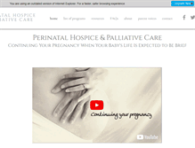 Tablet Screenshot of perinatalhospice.org